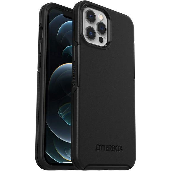 Restored OtterBox SYMMETRY SERIES Case for Apple iPhone 12 Pro Max - Black (Refurbished)