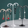 thumbnail image 3 of transemion 3x Iron T Bar Earring Necklace Jewelry Display Stand Rack Black-Wave, 3 of 9