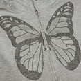 thumbnail image 5 of Liacowi Women Sweatshirt Butterfly Rhinestone Zip Up Hoodies Streetwear Jacket, 5 of 9
