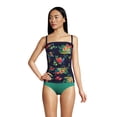 thumbnail image 2 of Lands' End Women's Chlorine Resistant Bandeau Tankini Swimsuit Top with Removable Adjustable Straps, 2 of 3