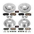 thumbnail image 3 of PowerStop Front and Rear Z23 Evolution Sport Carbon-Fiber Ceramic Brake Pad and Drilled & Slotted Rotor Kit Fits: KIA Select Models K5914, 3 of 10