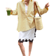 thumbnail image 1 of Camisas con Botones para Mujer, Camisa de Larga con Estampado de Rayas, Blusas de Larga Amarillas M, 1 of 10