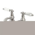 thumbnail image 1 of Kingston Brass KS1108WLL Robinet de Lavabo avec Poignée Croisée, Nickel Satiné, 1 of 2
