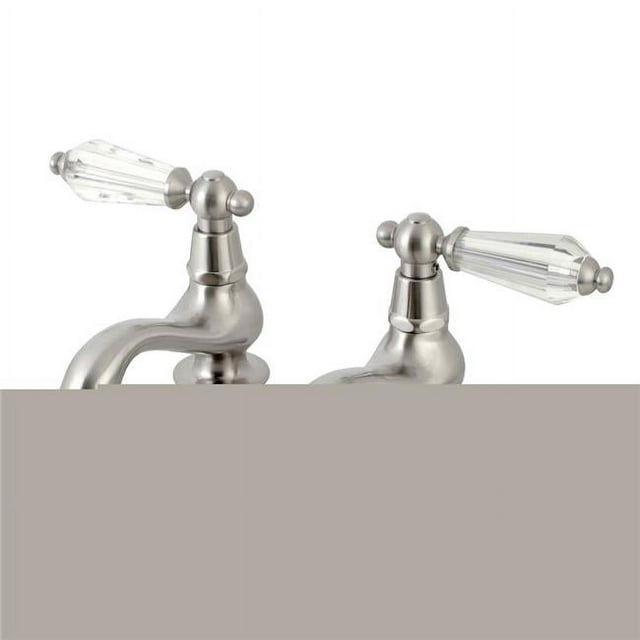 Kingston Brass KS1108WLL Robinet de Lavabo avec Poignée Croisée, Nickel Satiné