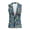 Balloon Star Pattern, variant on Button Down Sleeveless Blazer Jacket for Work Summer, Woven Formal Lightweight Women's Sleeveless Waistcoat Vest, Bird Pine Pattern