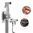 thumbnail image 2 of Pulverizador de mano Cabezal de ducha Juego de grifos de bidé de mano Accesorios para el baño del hogar, 2 of 5