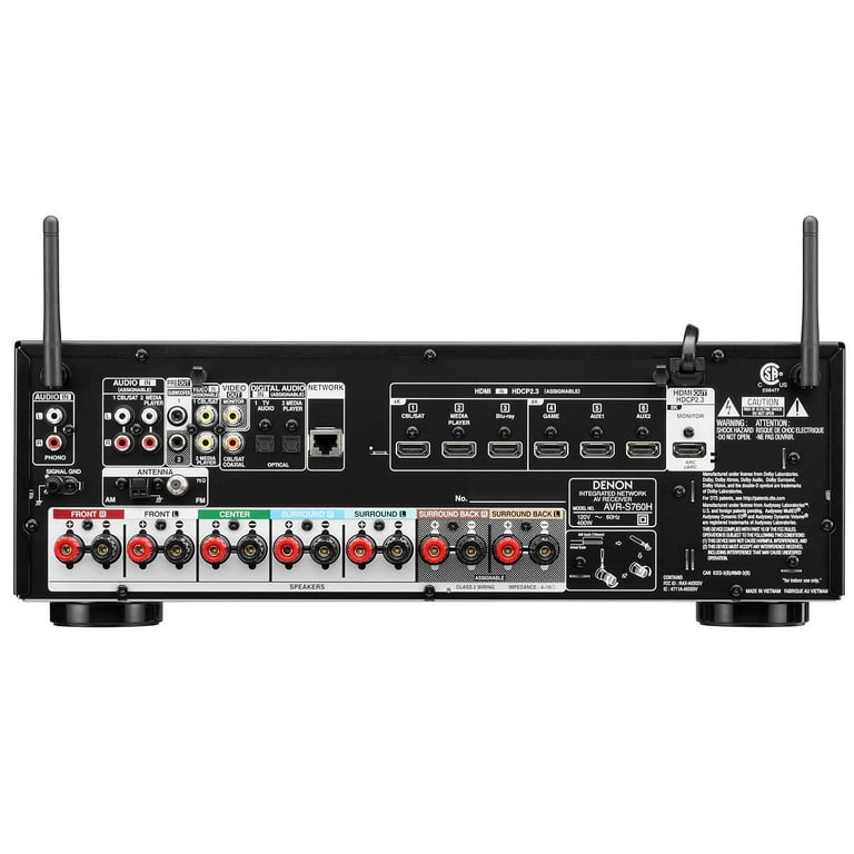 Denon AVR S760H 7.2ch 8K AV Receiver