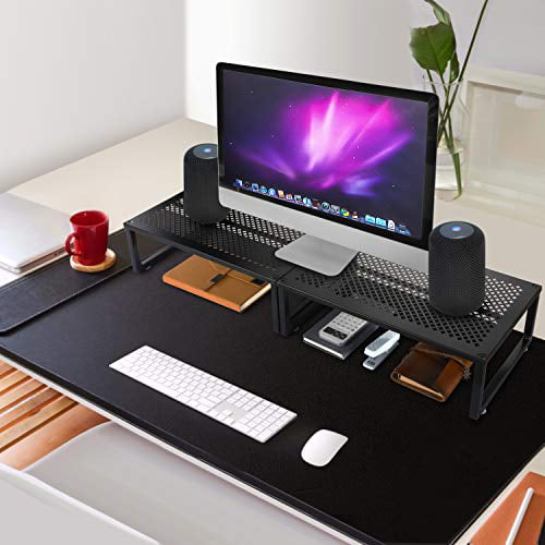Simple Trending Monitor Stand Riser, Metal Desk Organizer Stand 