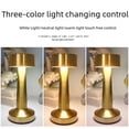 thumbnail image 3 of Lámpara de mesa nórdica con forma de hongo de metal y LED, lámpara de mesa con protección para los ojos, luz de noche para dormitorio, lámpara de mesa retro, lámpara de ambiente, luz de, 3 of 5