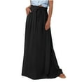 thumbnail image 2 of DailyTrove Women's High Waist Flowy Maxi Skirt, Elegant Outerwear for Summer Evening Events Creative Pairing, 2 of 6
