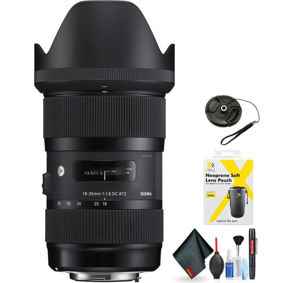 Sigma 18-35mm f/1.8 DC HSM Art Lens for Nikon F Mount   Accessories (International Model with 2 Year Warranty)