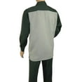 thumbnail image 5 of Men's MONTIQUE Two Piece Set Walking Leisure Suit 2367 Green Checkers, 5 of 8