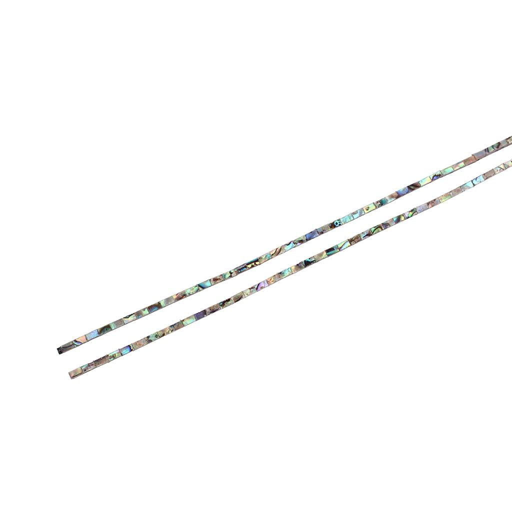 Dualoai 3Pcs Binding Strip Decoration Parts Abalone Shell for Acoustic Guitar Making