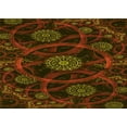 thumbnail image 1 of Ahgly Company Machine Washable Indoor Rectangle Transitional Dark Bronze Brown Area Rugs, 2' x 5', 1 of 7