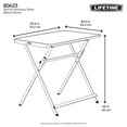 Lifetime 30 inch Rectangle Personal Folding Table, Indoor/Outdoor Light