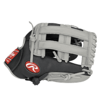 Rawlings Pro Select Series 12.5 In. Baseball Gloves and Mitts, Black and Gray, Right Hand Throw
