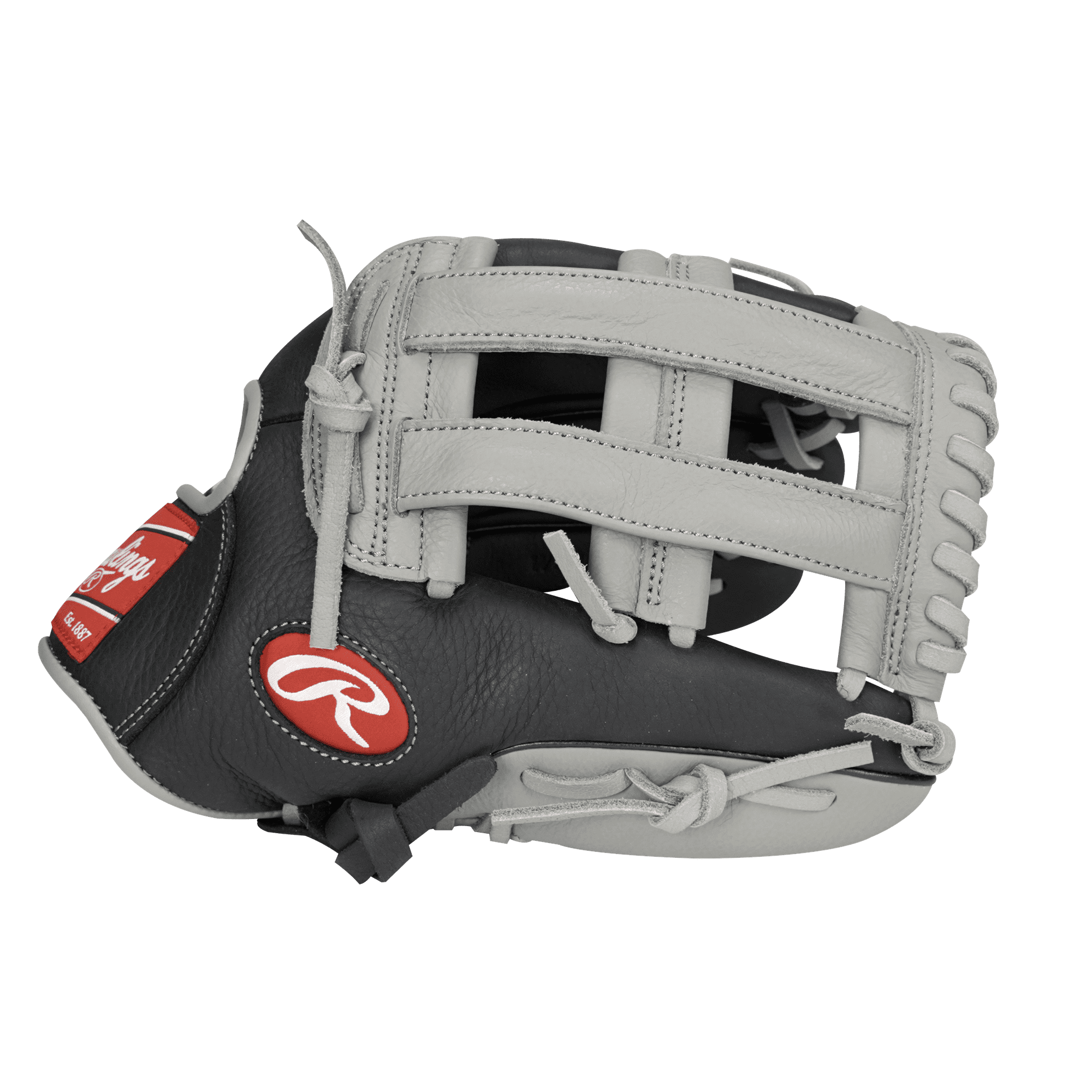 Rawlings Pro Select Series 12.5 In. Baseball Gloves and Mitts, Black and Gray, Right Hand Throw