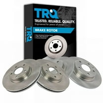 TRQ Front and Rear Brake Rotors Set Fits Select 2014-2018 Mazda 6