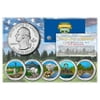 2011 America The Beautiful COLORIZED Quarters U.S. Parks 5-Coin Set w/Capsules
