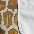 thumbnail image 4 of Acorn Microwave Oven Cover, Hand Drawn Oak Pattern with Stripes and Dots Autumn Elements, Water Resistant Organizer with Pockets for Kitchen, 36" x 12", Pale Orange Orange, by Ambesonne, 4 of 4