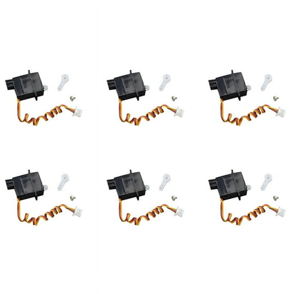 6X 1.9G Plastic Servo for V966 V911S V977 V930 V931 XK K110 K124 A600 A430 A800 RC Helicopter Parts Accessories
