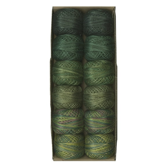 Valdani Pearl Cotton Ball Size 5 46yd Two In Green