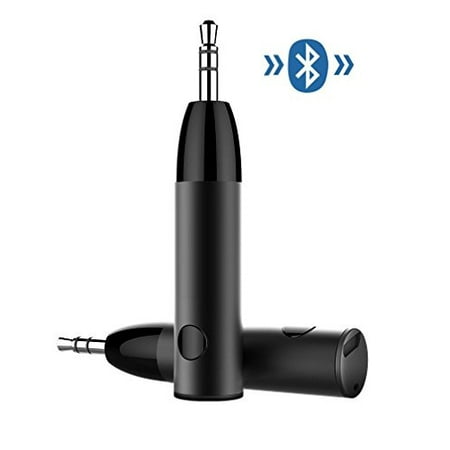Bluetooth Receiver Adapter, Aluminum Wireless Mini Bluetooth 4.1 Receiver with Amplifier & AUX Audio Adapter and Bass Boost Option for Headphone, Car Audio, Speaker, Home Stereo, PC, Earbuds