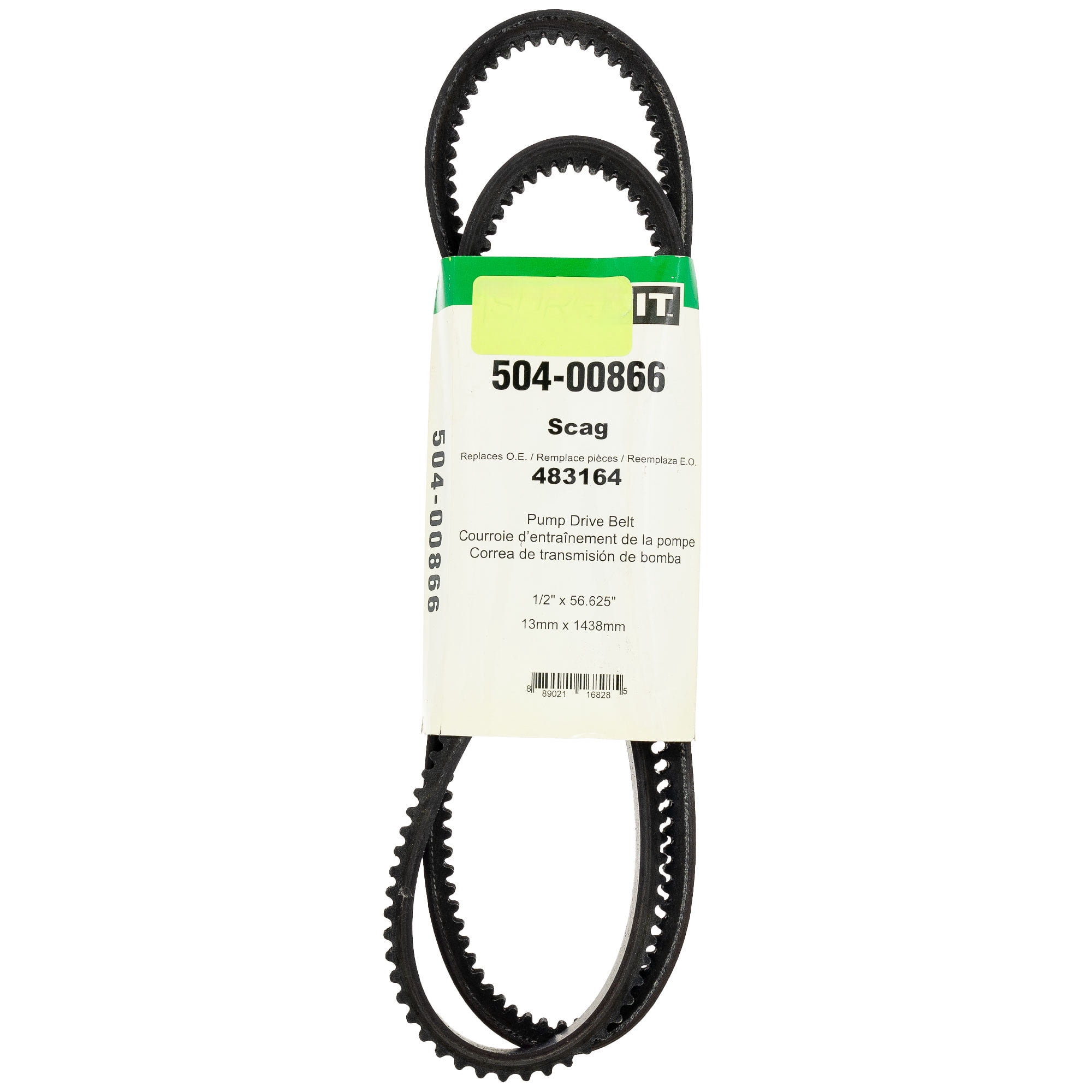SureFit Pump Drive Belt for Exmark 103-5589 1-653416 Lazer Z HP 52
