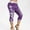 Purple womens pants, variant on up to 60% off Gifts wycnly Womens Capris Pants Plus Size Lightweight Stretchy Elastic Waist 3/4 Trousers Fashion Butterfly Print Lace Trim Cropped Pants Black s