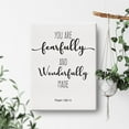 thumbnail image 4 of Bible Verse Art Wall Decor Psalm 139:14 You are Fearfully and Wonderfully Made Scripture Canvas Painting Prints for Home Bedroom Nursery Decor Framed Artwork Christian Gifts(12x15 Inch), 4 of 5