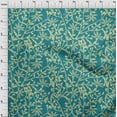 thumbnail image 4 of oneOone Cotton Cambric Dark Teal Green Fabric Asian Block Fabric For Sewing Printed Craft Fabric By The Yard 56 Inch Wide, 4 of 4