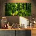 thumbnail image 1 of Verdure Fascinante dans une Forêt Sauvage - Impression sur Toile de Forêt, 1 of 3