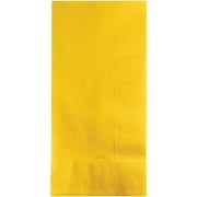 Party Central 2-Ply Disposable Party Dinner Napkins - 8" - School Bus Yellow - Club Pack of 600