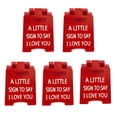 thumbnail image 1 of Letrero pequeño con texto "Te amo", letrero decorativo en miniatura con temática de amor, placa con letrero romántico con lenguaje del amor, decoración para el escritorio de la oficina en casa, 1 of 6