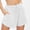 White women's high waisted shorts with pockets a1, variant on Cagogo Women's High Waisted Shorts with Pockets Solid Casual Lounge Shorts Loose Regular Fit Summer Beach Travel Trousers, Khaki S