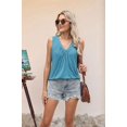 thumbnail image 6 of Women'S Casual Sleeveless Tank Top Blue Green M, 6 of 8