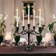 thumbnail image 4 of 2X Candelabro de Metal Negro con Candelabro de 5 Candelabros GóTicos para Decoración del Hogar Boda Fiesta, 4 of 9
