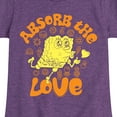 thumbnail image 3 of SpongeBob SquarePants - Absorb The Love - Toddler & Youth Girls Short Sleeve Graphic T-Shirt, 3 of 6