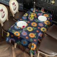 thumbnail image 2 of Pioneer Flower Floral Print Pattern Rectangle Tablecloth 60"x120", Waterproof Polyester Table Cloth, Wipeable Spillproof for Dining Camping Indoor Outdoor, 2 of 6