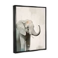 thumbnail image 4 of Stupell Industries Grey Modern Elephant Animals & Insects Painting Black Floater Framed Canvas Art Print Wall Art, 25 x 31, 4 of 10