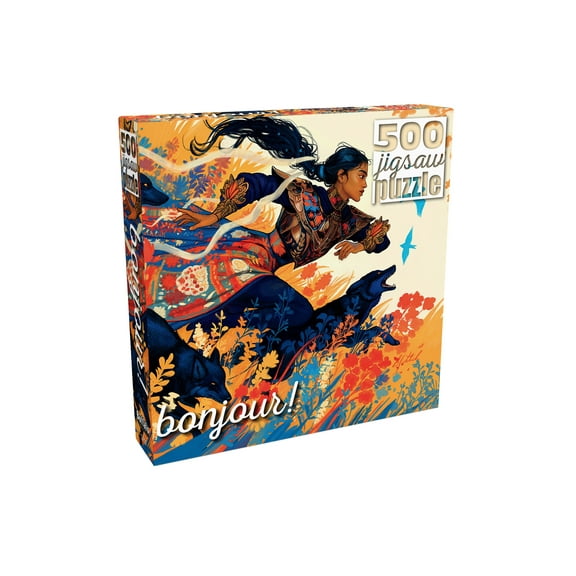 Buffalo Games Forsythia 500-Piece 21.25 x 15-Inch Interlocking Jigsaw Puzzle for Adults Ages 14 