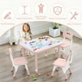thumbnail image 5 of Toddler Table and Chair Set, Height Adjustable-Upgrade Kids Table and 4 Chairs for Ages 3-8, Multi-Activity Toddler Play Table with Graffiti Desktop for Home/Daycare (4Chairs Pink), 5 of 7