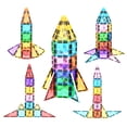 thumbnail image 1 of PICASSO-TILES 30 PC Travel Size Magnetic Building Blocks for Kids, 1 of 10