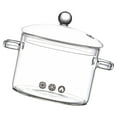 thumbnail image 4 of Gymnture Clear Glass Stew Pot with Cover - 1500ml, 4 of 10