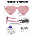 thumbnail image 3 of Gafas de sol polarizadas para bebé NULOOQ flexibles con forma de corazón 0-24 meses, 3 of 5