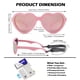 thumbnail image 3 of Gafas de sol polarizadas para bebé NULOOQ flexibles con forma de corazón 0-24 meses, 3 of 5
