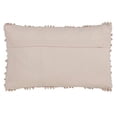 thumbnail image 4 of Fennco Styles Nubby Textured Design Cotton Down Filled Throw Pillow 12" W X 20" L - Rose Decorative Pillow for Home, Couch, Bedroom, Living Room and Office Décor, 4 of 5