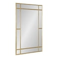 thumbnail image 1 of Kate and Laurel Westgate Transitional Windowpane Rectangle Wall Mirror, 24 x 36, Gold, Sophisticated Modern Glam Window Rectangular Framed Mirror for Wall Decor, 1 of 8