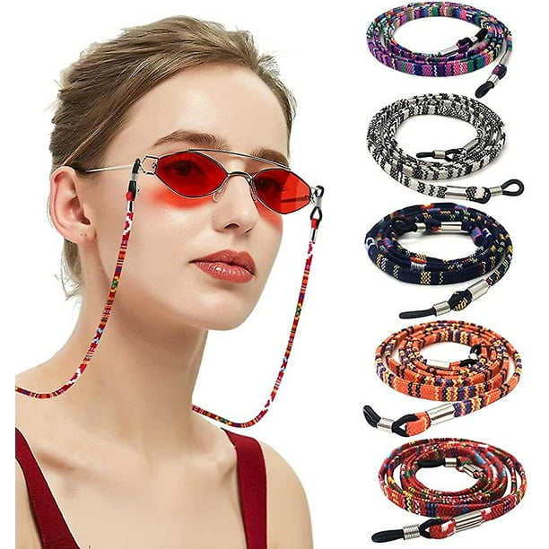 piezas de cadena de correa para anteojos, cordón para anteojos, cordón para gafas de sol, cordón ajustable para anteojos, correas para el cuello, anteojos, cordón para anteojos WD.WDQZL Hogar