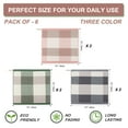 thumbnail image 4 of Unique Bargains 6Pcs Cotton Kitchen Tea Towel Sets Mixed Color, 4 of 8